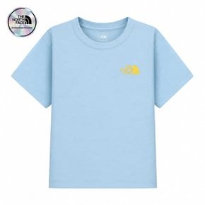 [노스페이스 키즈 공식] 키즈 고 투 반팔 티 NT7US01U_LBL