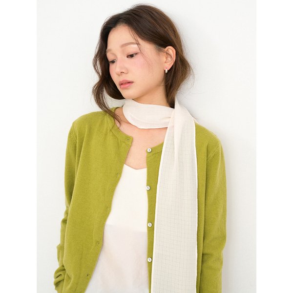 waffle see through long scarf 2color SC009