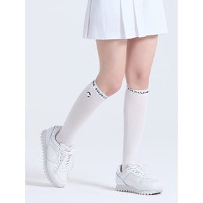 여성 메쉬 파일 조직 쿠션 니삭스 화이트
