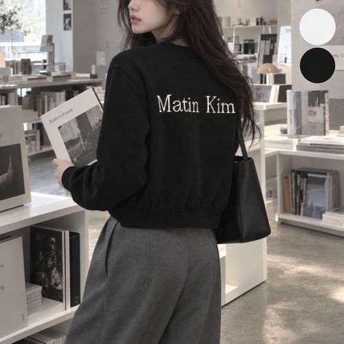 (국내정품) BACK LOGO SHEER CARDIGAN FOR WOMEN 여성 시어 가디건 백로고