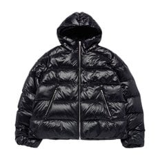 GLOSSY HOODED DUCK DOWN JACKET BLACK 글로시후드 덕다운 블랙