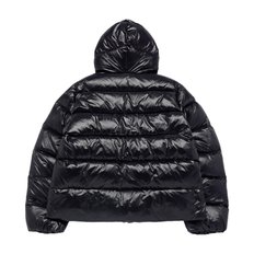 GLOSSY HOODED DUCK DOWN JACKET BLACK 글로시후드 덕다운 블랙