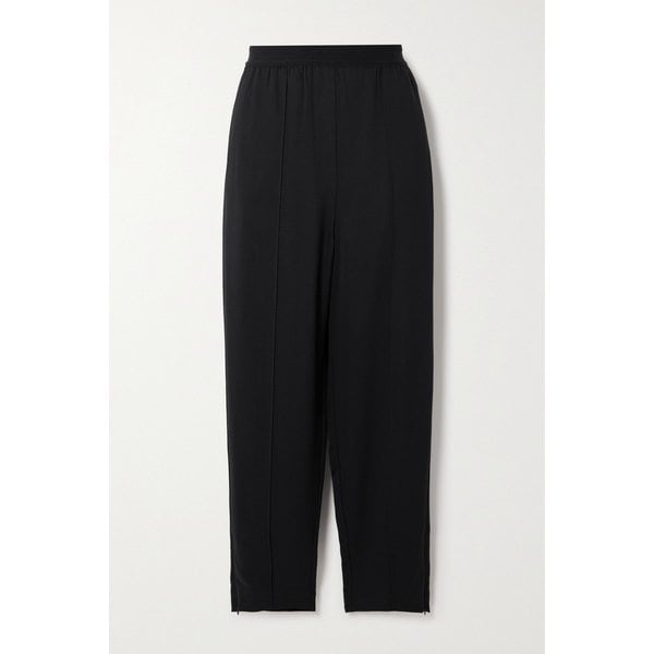 스트레치 크레이프 테이퍼드 팬츠 블랙 1647597321475124