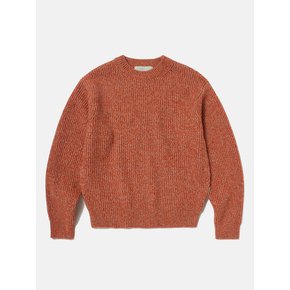 Multi-tweed Sweater (DARK CORAL)