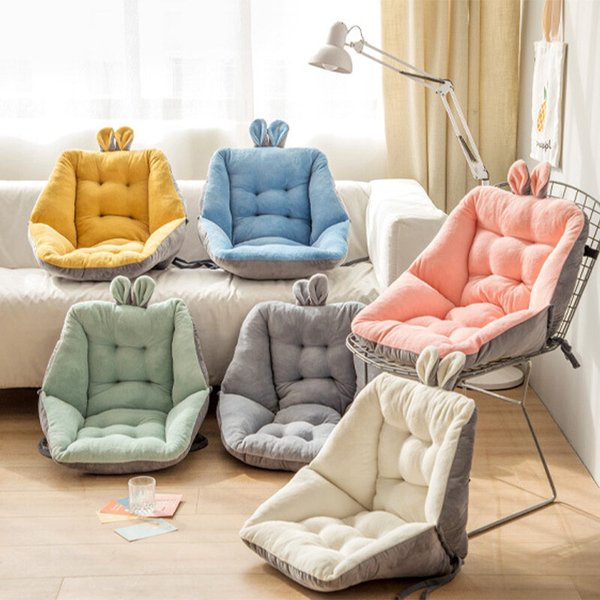 [1+1] 포근한 릴렉스버니 극세사 모찌 등받이쿠션 컬러6종