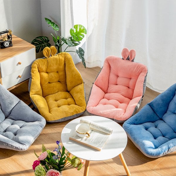 [1+1] 포근한 릴렉스버니 극세사 모찌 등받이쿠션 컬러6종