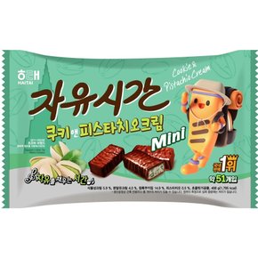 신상 해태 미니자유시간 쿠키앤피스타치오 408g