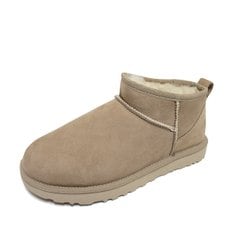 어그 UGG 여성 클래식 울트라 미니 부츠 양털 스웨이드 방한 털신 샌드 1116109-SAN