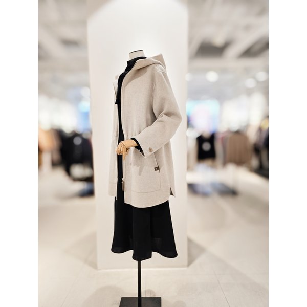 [파주점] [더아이잗컬렉션]울 캐시미어 스트링 하프코트 CRBA0CT331