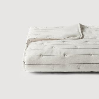 JAJU 라인서커 차렵이불 SS 아이보리 J606202000106