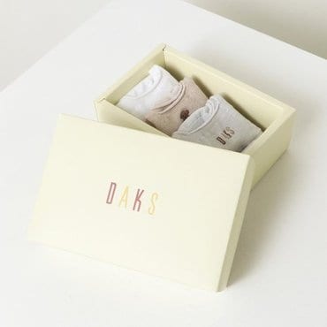 닥스 DBSS5E231WT [여성페이크삭스3족] 면혼방 자수장식 페이크삭스 3족세트