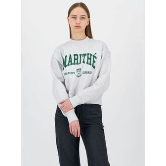 마리떼프랑소와저버 [단독] W COLLEGE SWEATSHIRT LIGHT HEATHER GRAY