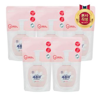 엘지생활건강 온더바디 세꼼마 버블  핸드워시 리필 파우더 200ml x 5개[33476037]