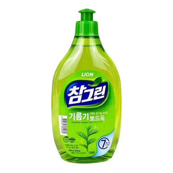 참그린 녹차 뽀드득 주방세제-O 티백 유기농 500g480ml X ( 3매입 )