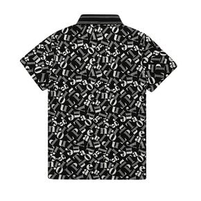 여성 하이넥 하프 집업 반팔 티셔츠 LS9710YC_BLACK