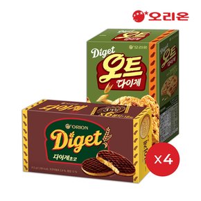 오트 다이제 4P(112g)+다이제 초코6P(312g) 4개씩