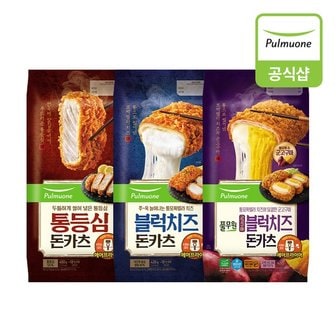 풀무원 돈카츠 3개(통등심1개+블럭치즈1개+고구마치즈1개)