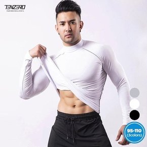 텐제로 남성 런닝 스포츠 언더레이어 롱슬리브 긴팔티셔츠 헬스 자전거_23114006_685817