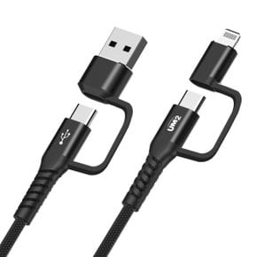MFi인증 4in1 PD 60W 멀티 초고속 케이블 PPS 25W지원