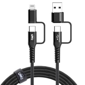 MFi인증 4in1 PD 60W 멀티 초고속 케이블 PPS 25W지원