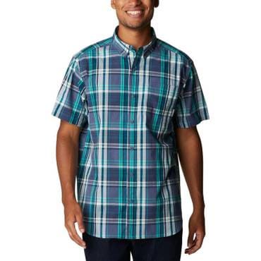 이스퀘어 4690777 Columbia Rapid Rivers Mens Plaid Regular Fit Button-Down Shirt