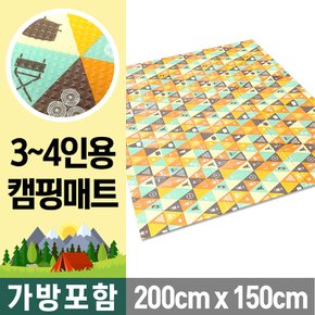 200x150 중대형 캠퍼방수코팅 캠핑매트 돗자리 피크닉