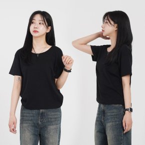 여성 여름 면 이너 티셔츠 기본 무지 레이어드 데일리_P400130954