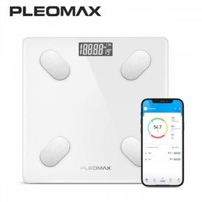 PLEOMAX 스마트 체중계 화이트 PM-SCALES01