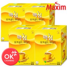 맥심 모카골드 마일드 커피믹스 250T X4개 (1박스)  /커피/선물용