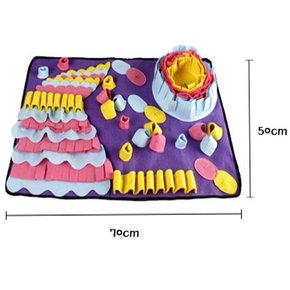 (70% 땡처리) 강아지 노즈워크 킁킁이 후각자극 간식 퍼즐매트 (식탁모양) 50x70cm