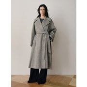 RTF CAMEL SILK DOUBLE LONG COAT  [HAND MADE]_GREY