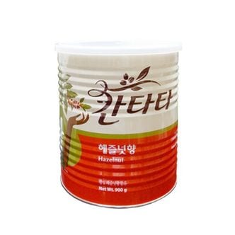 제이큐 인스턴트커피 기타커피 칸타타 원두분쇄헤즐넛 캔 900g