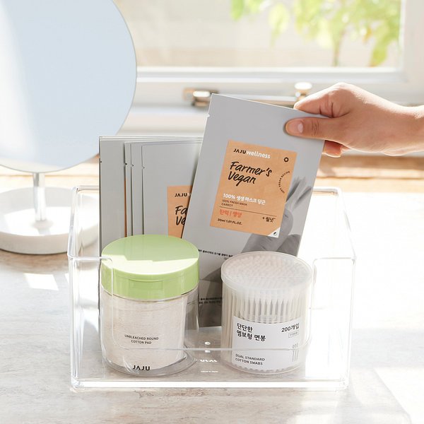 투명 깔끔 아크릴 화장품 수납함 24.6x16.4x13cm J52N903106500