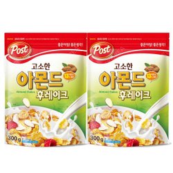 포스트 아몬드 후레이크 300g X 2개 켈로그 시리얼 씨리얼 (13928916)