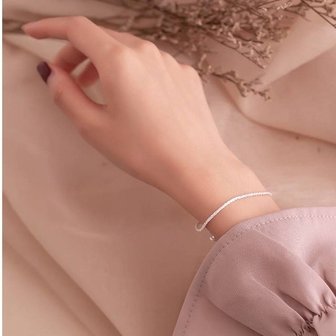  고급 S925 실버팔찌 여성 은팔찌 (WCA5284)