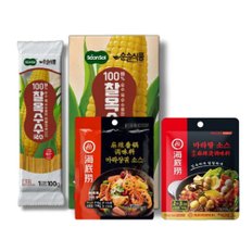 순솔 [순솔X하이디라오] 순솔 100% 찰옥수수국수 X 하이디라오 마라탕 마라샹궈 콜라보 세트