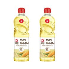 백설 옥수수유 900ml x2개