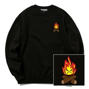 CAMP FIRE 크루넥 맨투맨(블랙)