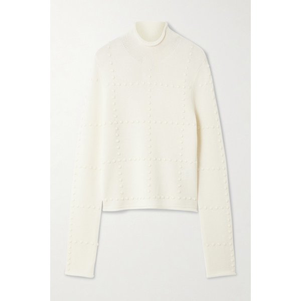 게스트인레지던스 팝콘 울 캐시미어 블렌드 터틀넥 탑 46376663162950293