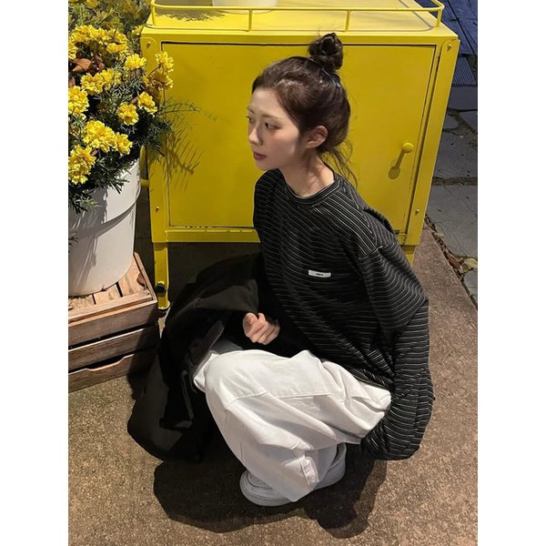 ROUND STRIPE LONG SLEEVE_2COLOR