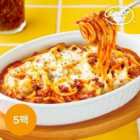 [페이보잇] 치즈폭탄 스파게티 미트토마토 340g 5팩