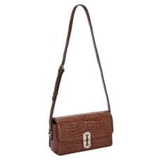 Occam Droit Shoulder Piccolo Croco (오캄 디롯트 숄더 피콜로) Burn Brown/VQB4-1SH223-1BRXX