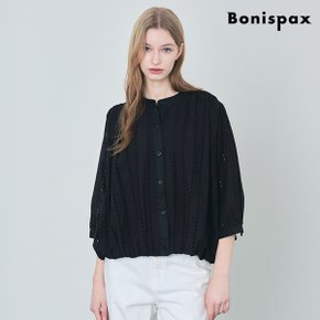 펀칭 포인트 밴딩 블라우스 (XP1BA009L0)
