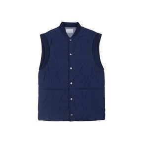 Wave Quilting Vest (Navy)