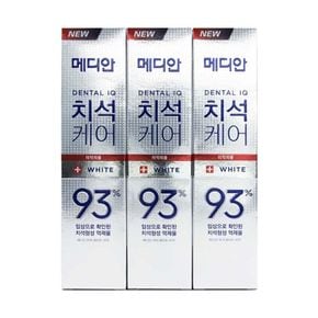 메디안 치석 화이트 치약 120g 3입