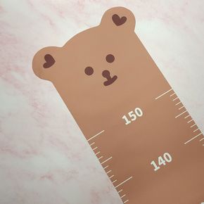 벽부착 키재기 줄자 곰돌이