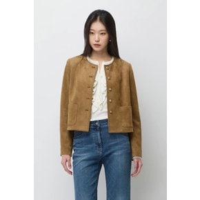 드라마 스웨이드 페이크 원넥 자켓 SALE01611