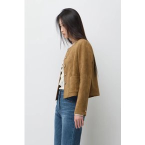 드라마 스웨이드 페이크 원넥 자켓 SALE01611