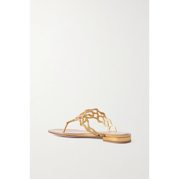 레이저컷 미러 가죽 샌들 46376663162952550