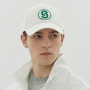 남성 S로고 볼캡 OFF WHITE